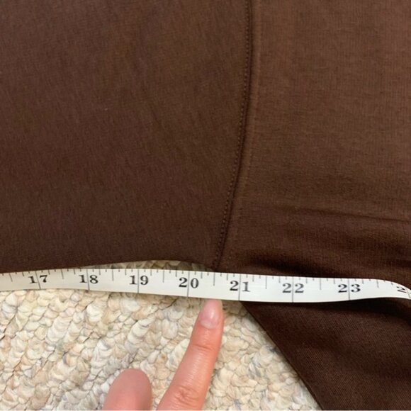 Brunette The Label Core Crew BLONDE French Press Brown XS/S NWT - Picture 11 of 11